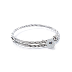 Simply Silver Guitar String Bracelet feat: Alexandrite