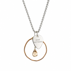 LE Gemstone Loop: Dave Matthews Guitar String Pendant Necklace