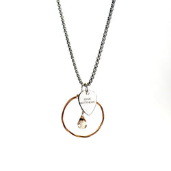 LE Gemstone Loop: Dave Matthews Guitar String Pendant Necklace