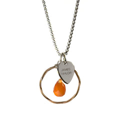LE Gemstone Loop: James Taylor Guitar String Pendant Necklace