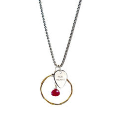 LE Gemstone Loop: Rob Thomas Guitar String Pendant Necklace
