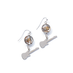 Guitar String Earrings: feat Guitar