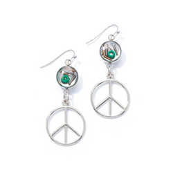 Guitar String Earrings: feat Peace
