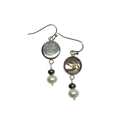 James Taylor Guitar String Earrings – Limited Edition: Pearl