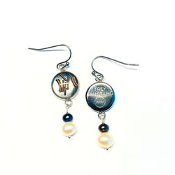 Trey Anastasio Guitar String Earrings – Limited Edition: Pearl