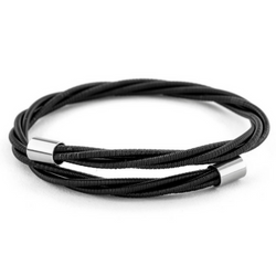 Black Bass String Bracelet