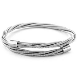 Silver Bass String Bracelet